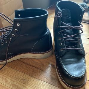 Red wing moc toe boots